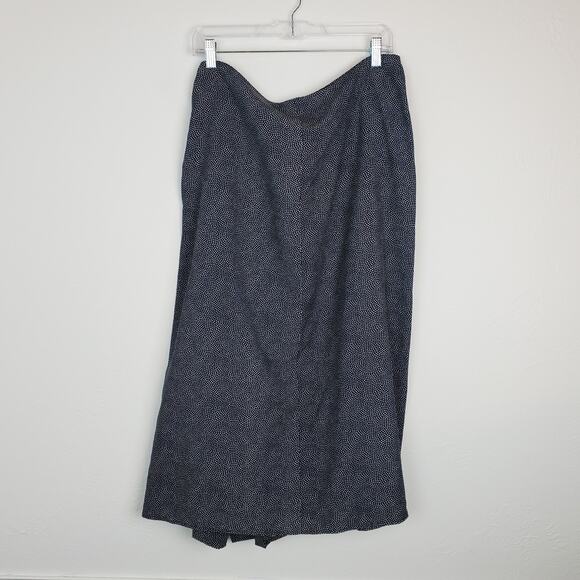 Equipment Climmie Skirt Eclipse Ruffle Midi Polka Dots Draped Split Boho Size XL - Picture 7 of 16